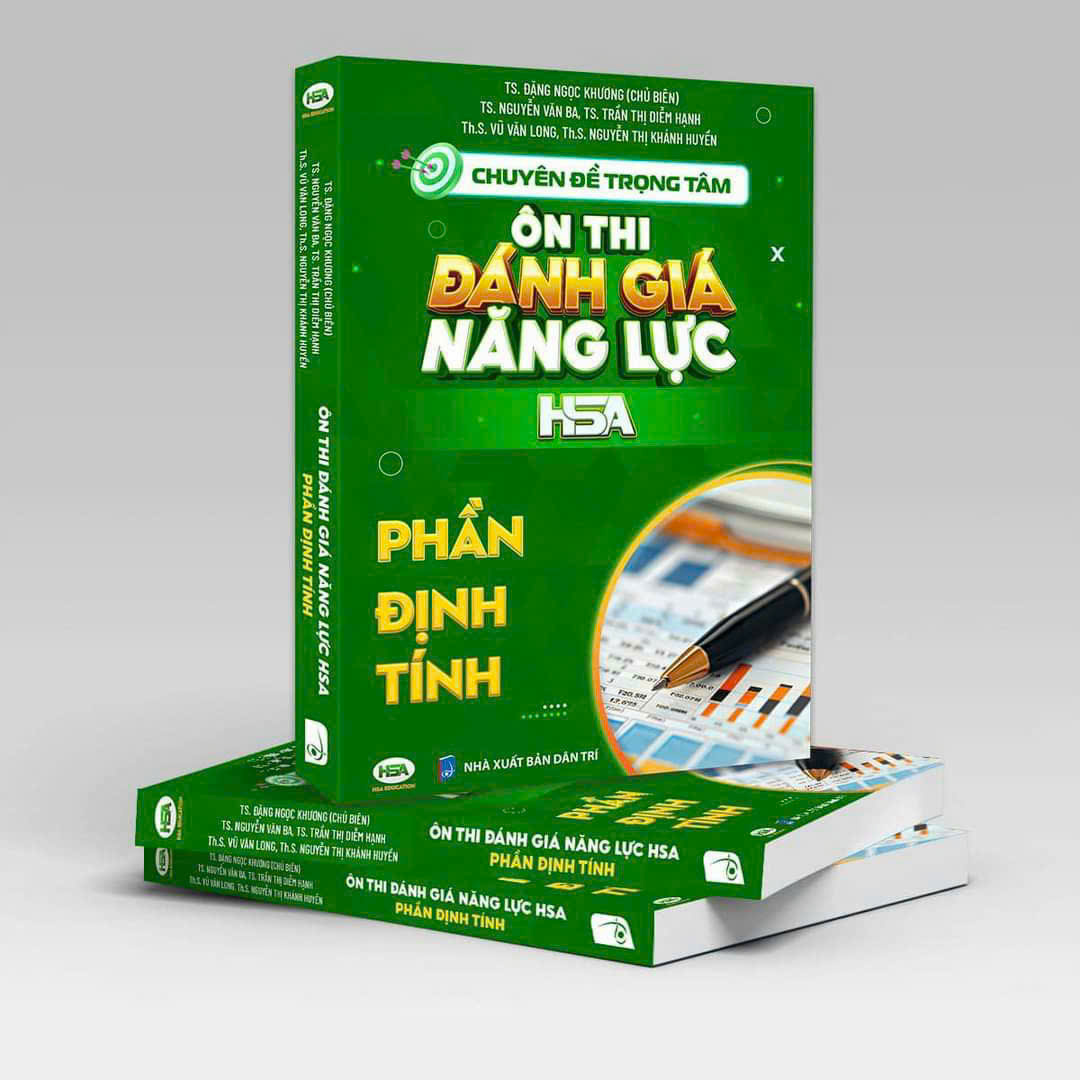 Combo Sách ôn thi đánh giá năng lực Hà Nội (Định tính + Định Lượng + Khoa Học Xã Hội)