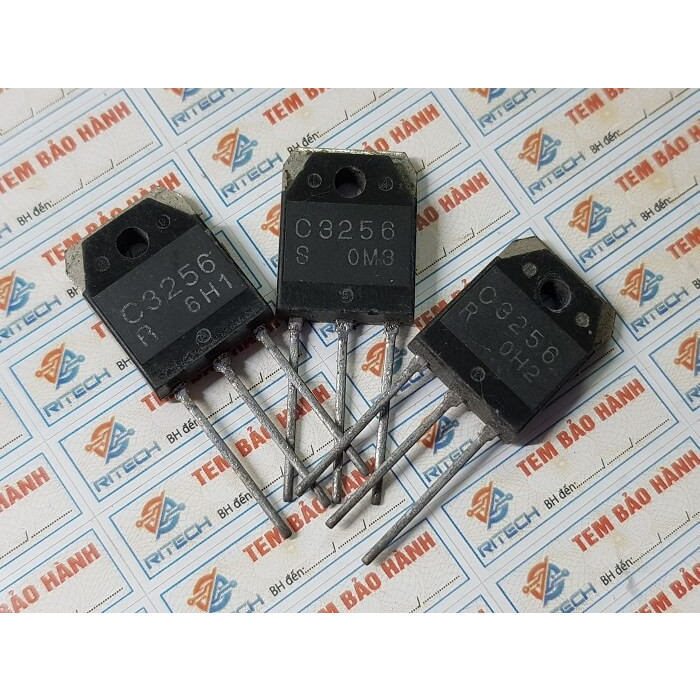 Combo 4 chiếc C3256, 2SC3256 Transistor NPN 60V/15A/80W TO-3P Tháo Máy