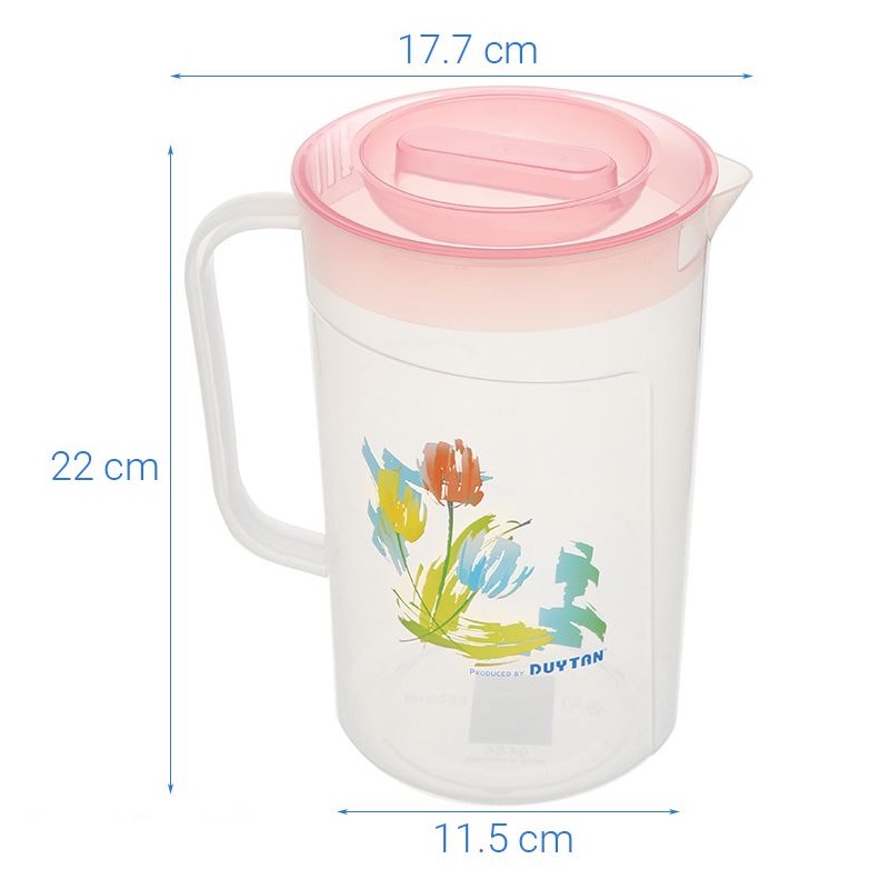 Ca Tulip nhựa Duy Tân 2.5 lít - 02980 - Giao màu ngẫu nhiên - Hàng chính hãng