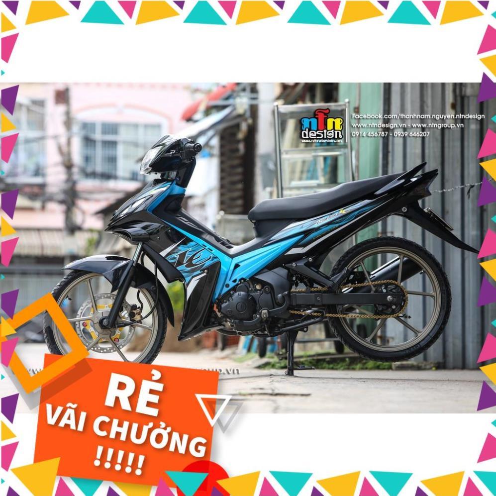 Tem Rời Exciter 2009 Mẫu Đen Xanh Ngọc Chữ LC