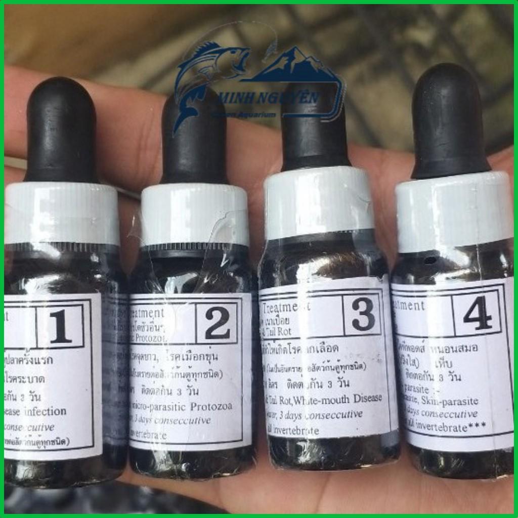 Bio knock số 1, 2, 3, 4 Thuốc trị bênh cá cảnh xuất xứ từ THÁI LAN