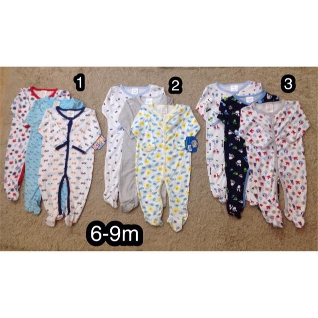 Set 3 body cotton bé trai Sweet &amp;Soft hàng xuất (6-9m)