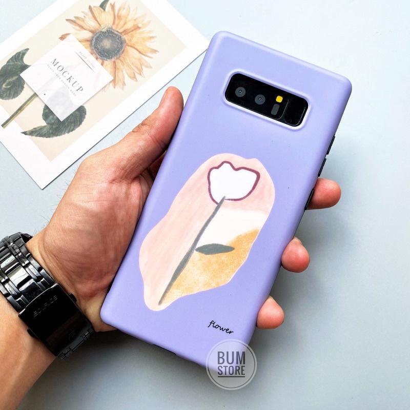 Ốp Lưng Hoa Tím Cho Dòng Samsung Note 20 Ultra / Note 20 / Note 10 Plus / Note 10 / S20 Ultra / S10 Plus