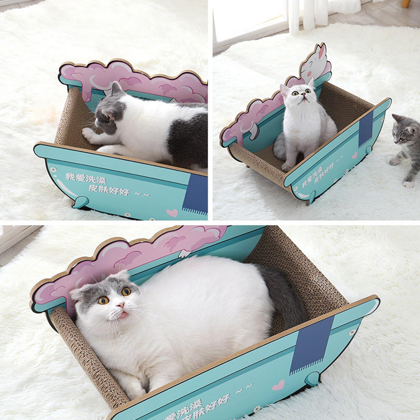 Boat Cat Scratcher Lounge for Small Medium and Large Cats Cat Scratching Mat