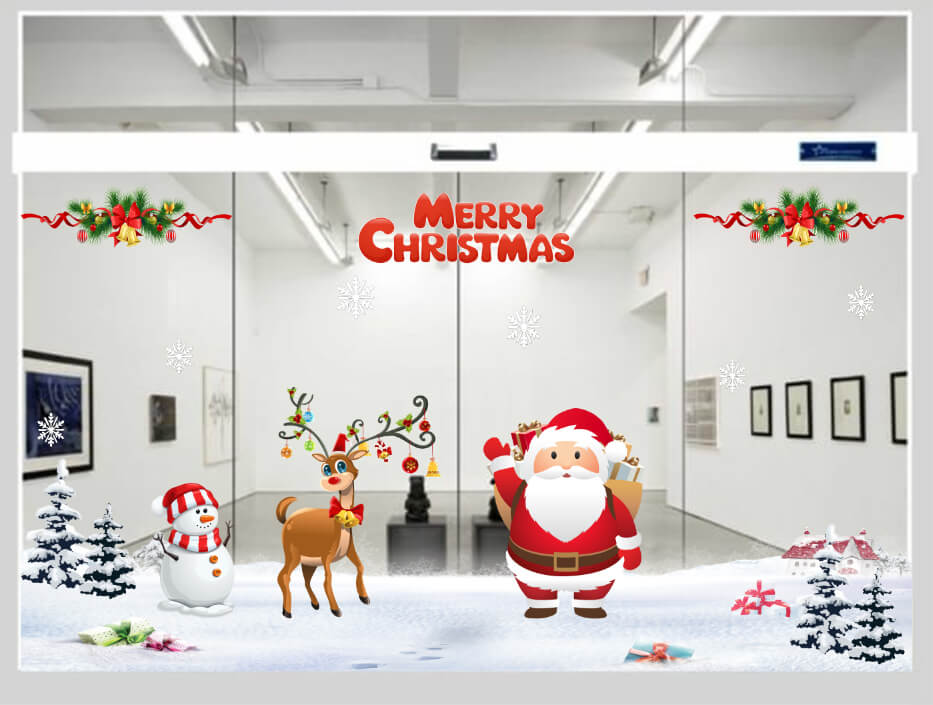DECAL TRANG TRÍ NOEL - DECAL DÁN KÍNH - DECAL NOEL SẴN KEO, DỄ DÁN, DỄ LỘT,DỄ LAU CHÙI,KHÔNG THẤM NƯỚC
