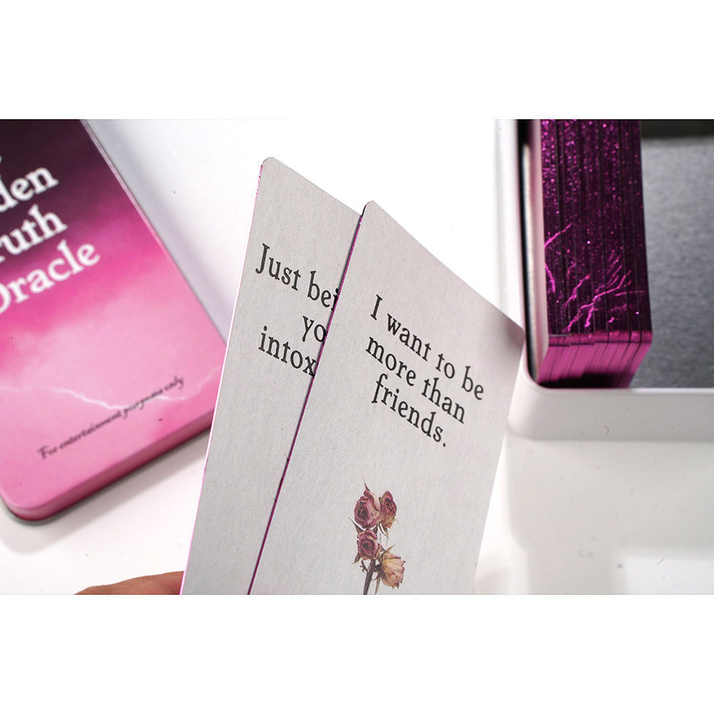 [Mạ Cạnh] Bộ Bài The Hidden Truth Oracle Hộp Thiếc Mạ Cạnh 78 Lá Tặng File Tiếng Anh Và Đá Thanh Tẩy