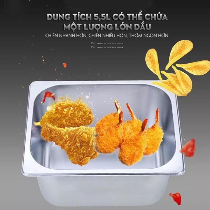 Bếp chiên nhúng điện Cao cấp, Siêu bền , Bảo hành 1 năm,