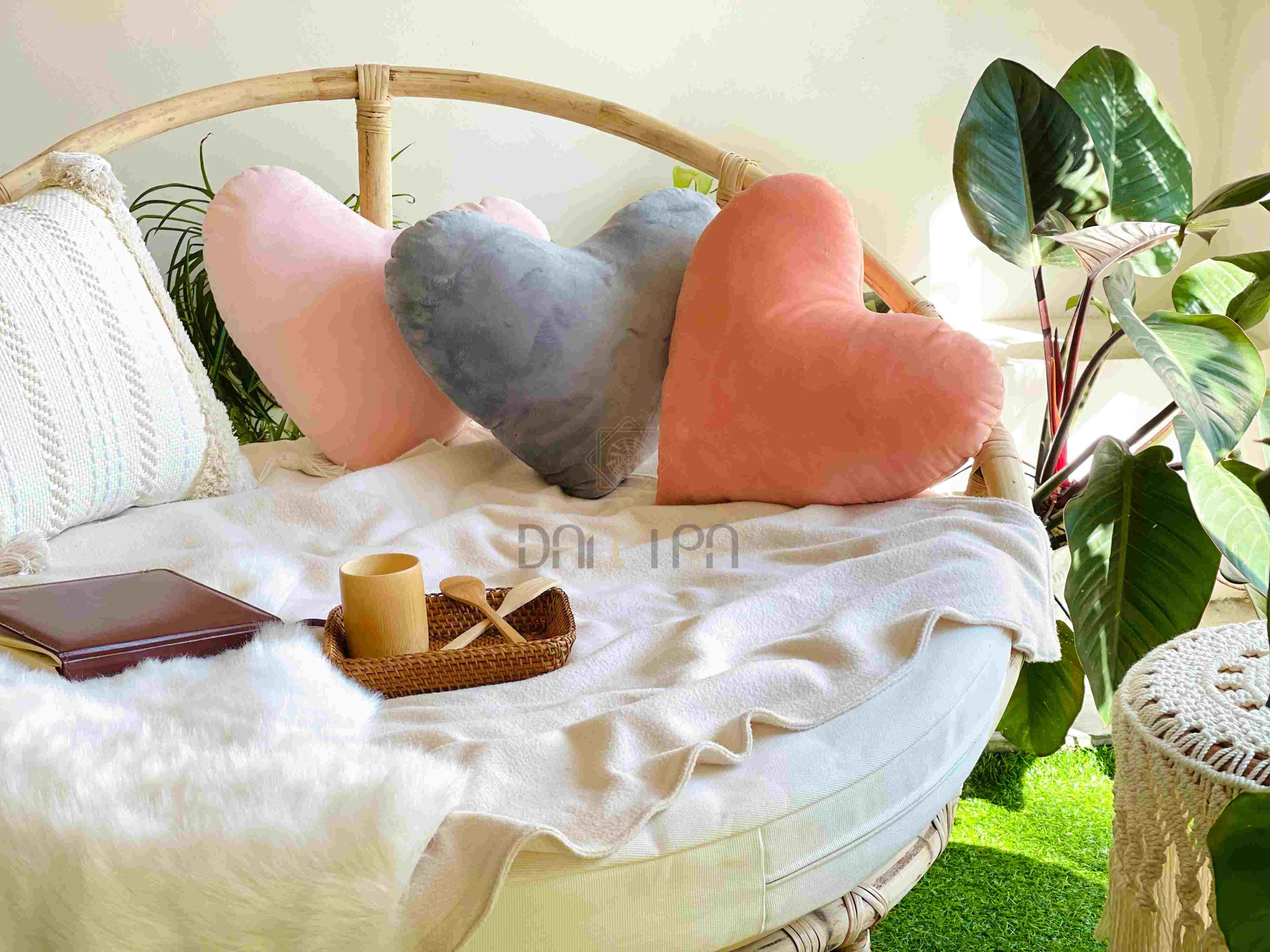 Ghế Mây Papasan Cách Tân Phong Cách Châu Âu - Kích thước 1m4 form truyền thống- Ghế Mây Thư Giãn Đọc Sách- Nội Thất Mây Tre Đan Trà