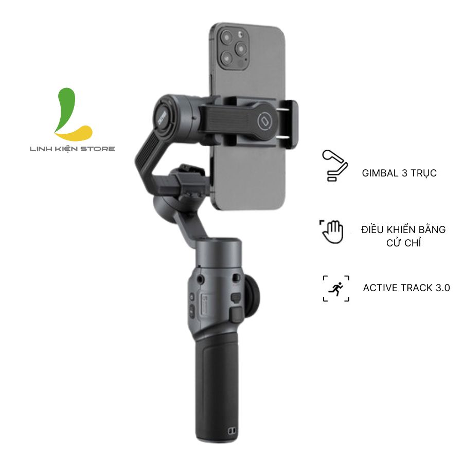 Gimbal Zhiyun Smooth 5S / Smooth 5S combo - Tay cầm chống rung 3 trục cho điện thoại phiên bản nâng cấp có joystick Zoom và Focus độc quyền - Hàng nhập khẩu