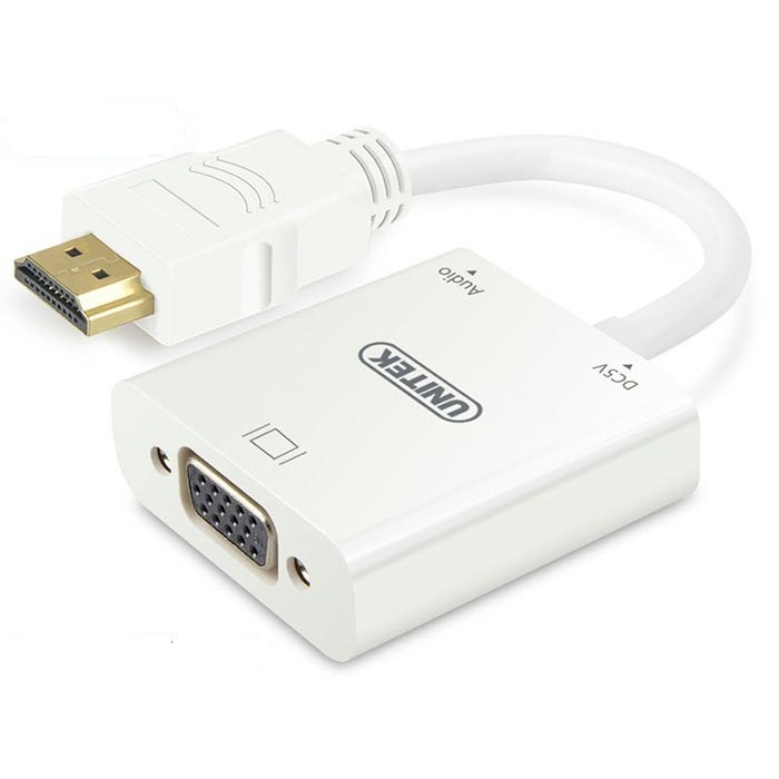 Cáp HDMI To VGA UNITEK Có Audio - Hàng Nhập Khẩu