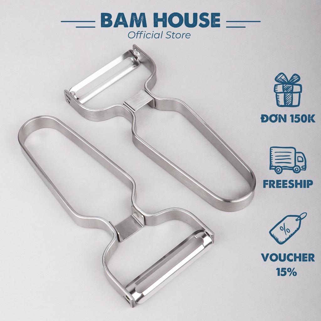 Dao bào inox 430 Bam House tay inox dày cầm chắc tay siêu bền cao cấp BSB02 - Gia dụng bếp