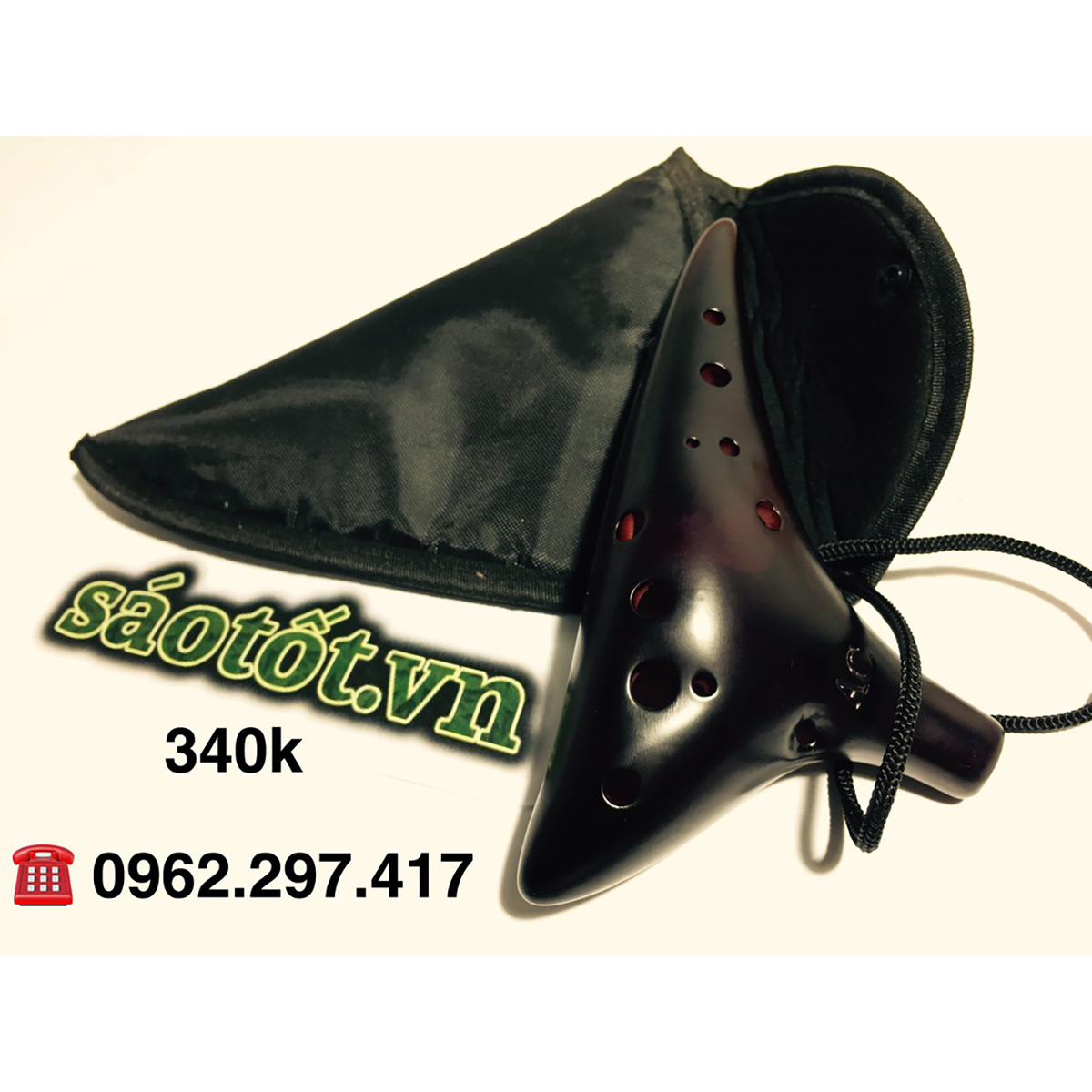 Ocarina 12 Lỗ Đen Cao Cấp