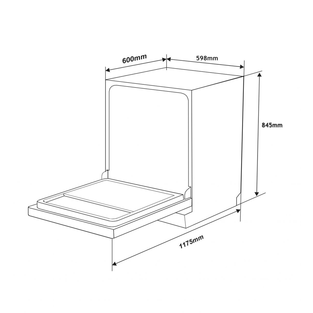 Máy rửa bát Arber ABMRB14A - HÀNG CHÍNH HÃNG