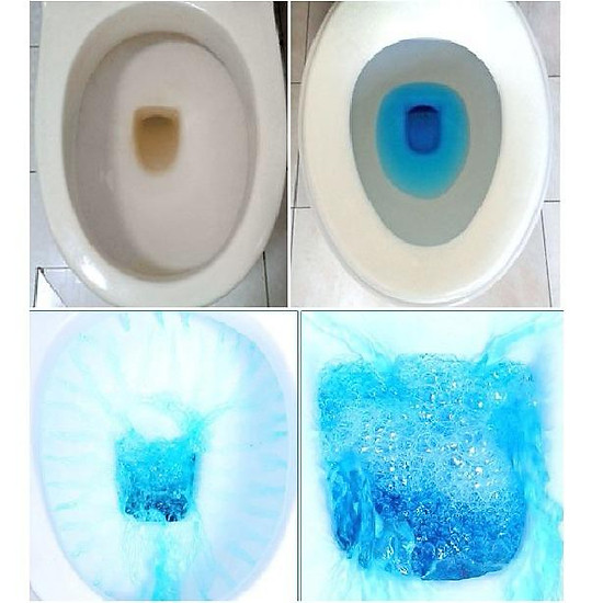 Viên khử mùi toilet Bref WC Blue Active 50g - Đức