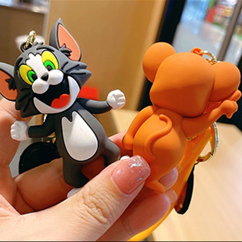 Móc Chìa Khoá Xe Máy Tom Và Jerry. Móc treo chìa khoá ô tô phong cách trẻ trung