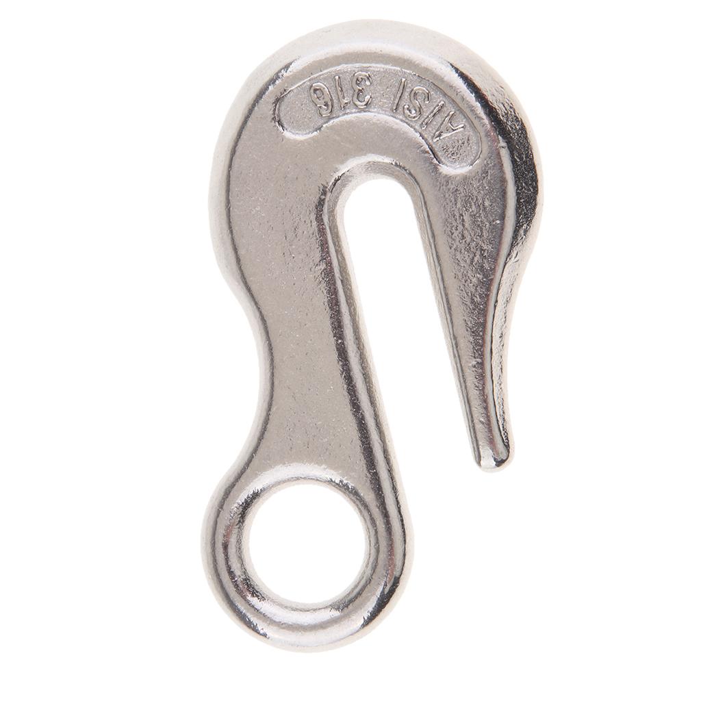 1/4 inch Lifting Eye Hooks for Winch Cable 316 Stainless Steel