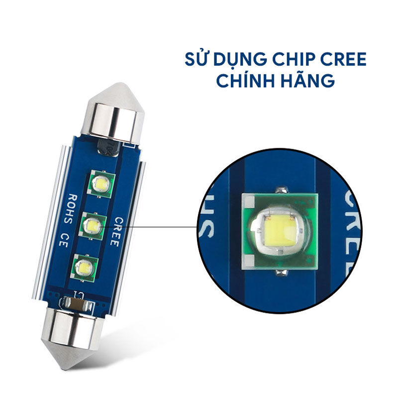 Đèn led trần ô tô chip CREE FCREE-1