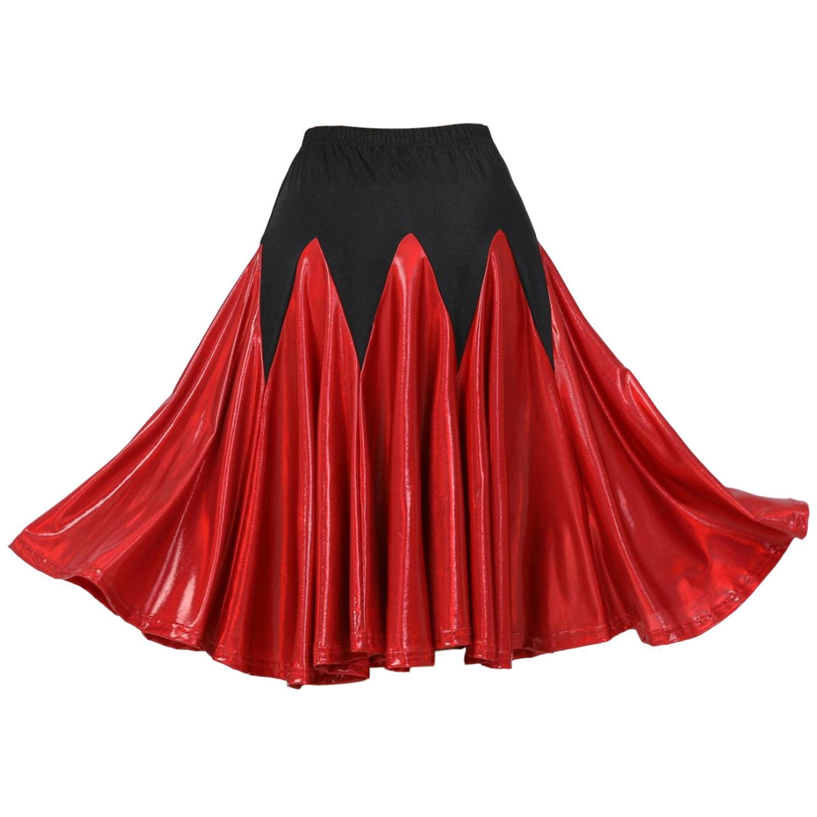 Ballroom Dance Skirts Party Cha Cha Dress Square Dancing Costume Big Swing Skirts
