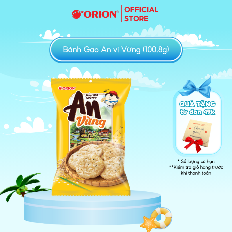 BÁNH GẠO NƯỚNG ORION AN VỪNG 115.2g