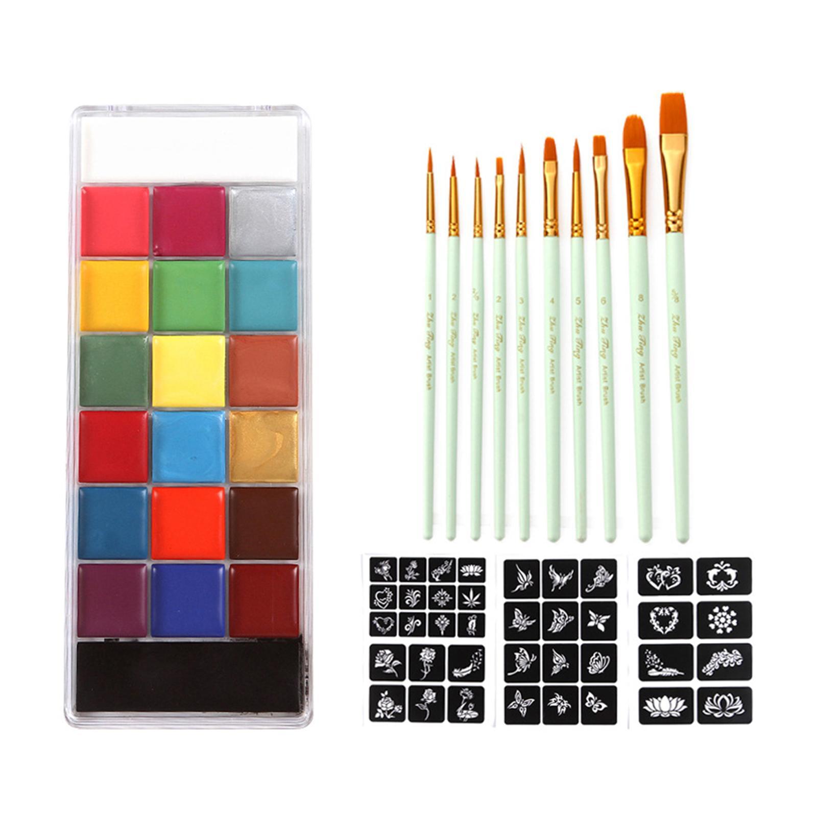 Halloween Kids Children Face Painting Kits Green