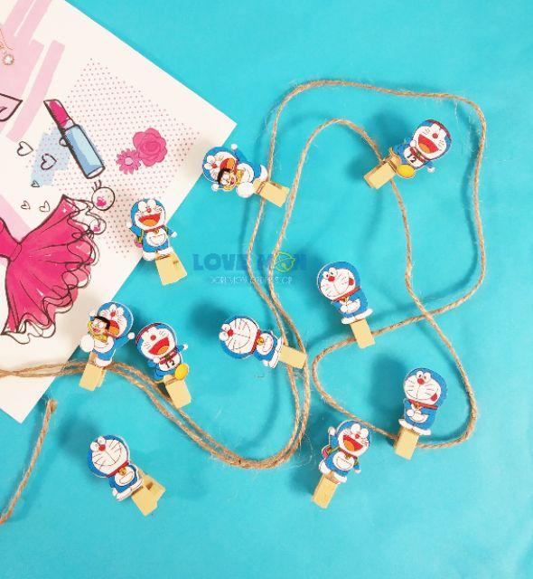 KẸP GỖ DOREMON DORAEMON KÈM DÂY THỪNG DỄ THƯƠNG