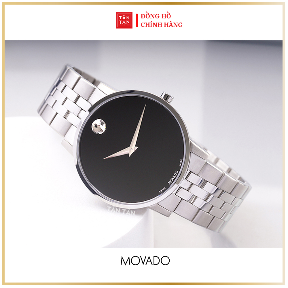 Đồng Hồ Thời Trang Nam Movado Máy Pin Museum Classic 0607199 40mm