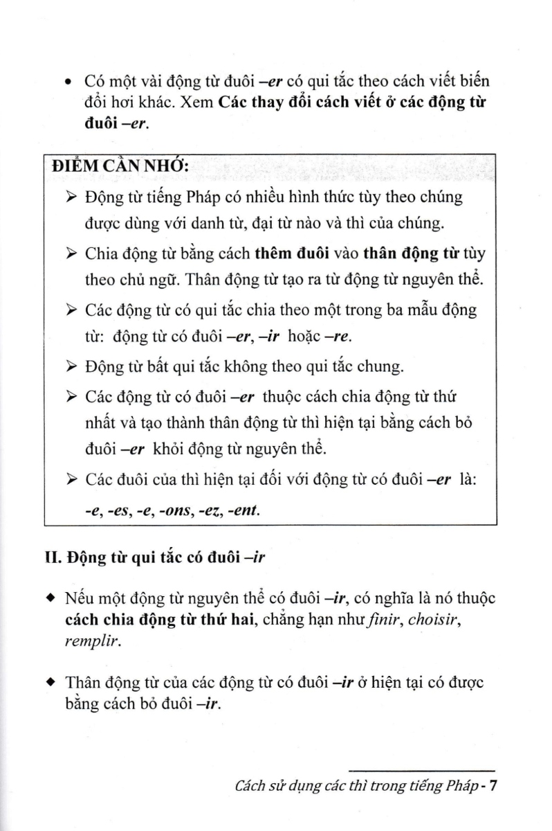 Cách Sử Dụng Các Thì Trong Tiếng Pháp - HA