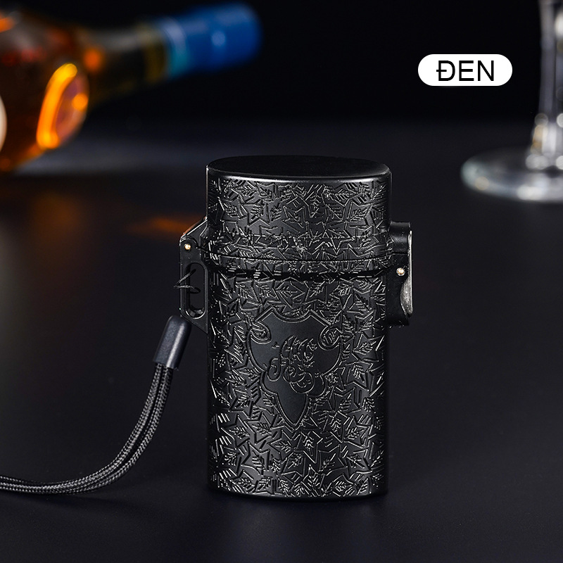 Hộp Đựng Thuốc Đồng Thau Có Dây Đeo