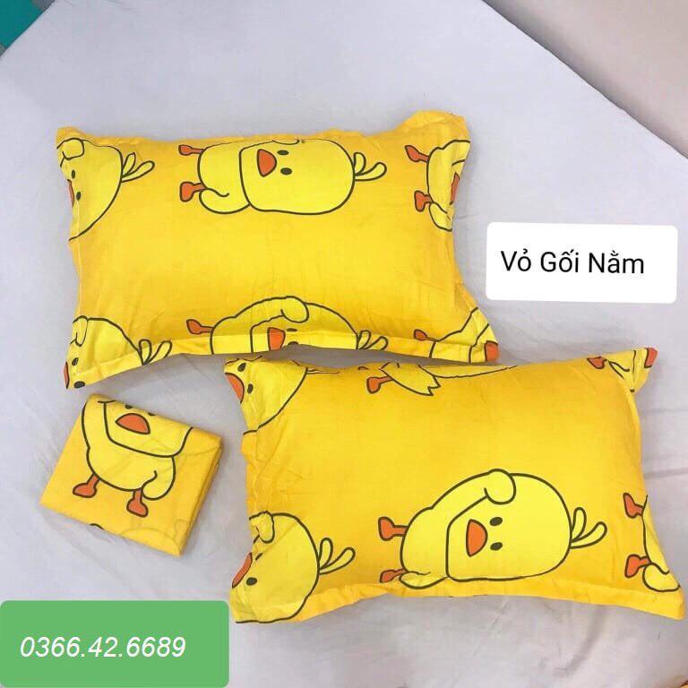 (XẢ HÀNG) Áo gối nằm, vỏ gối đầu poly cotton mẫu Kẻ râu ghi bao bọc gối nằm nhiều mẫu mới