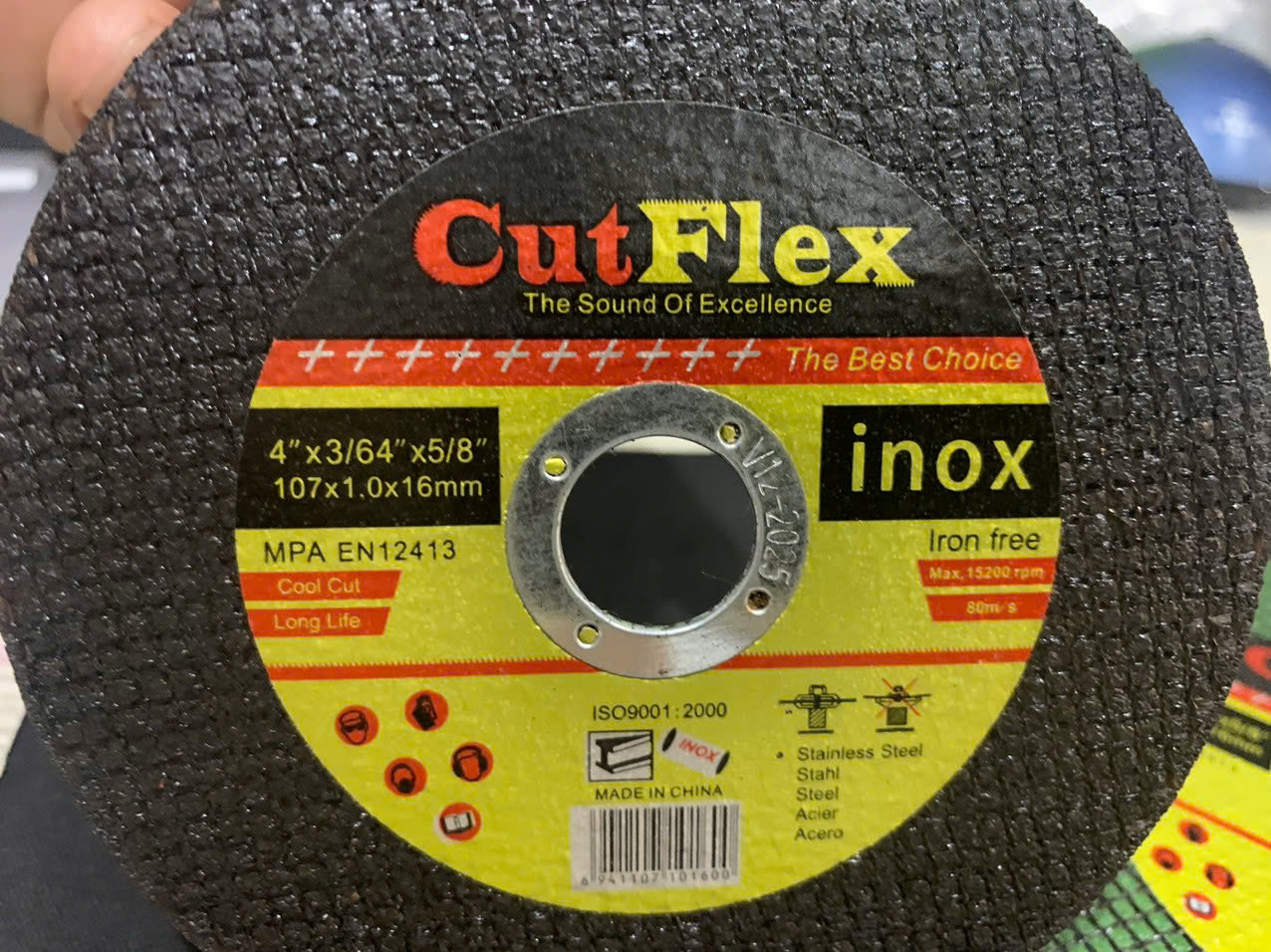 Đá cắt CutFlex (10 Viên) size 107 Đen