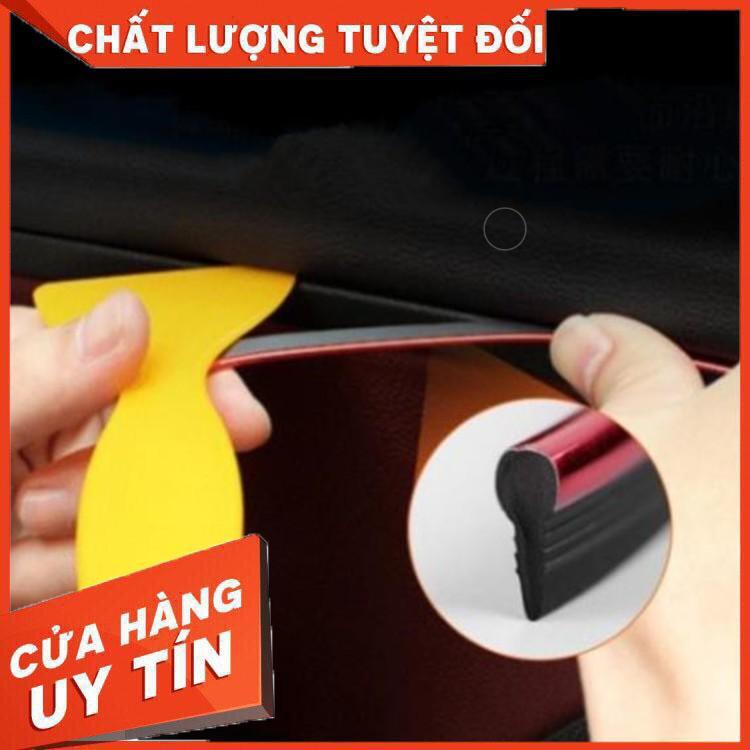  Chỉ trang trí rãnh viền nội thất xe hơi cuộn 5 mét 4 màu thời trangTẶNG dụng cụ lắp đặt loại 1