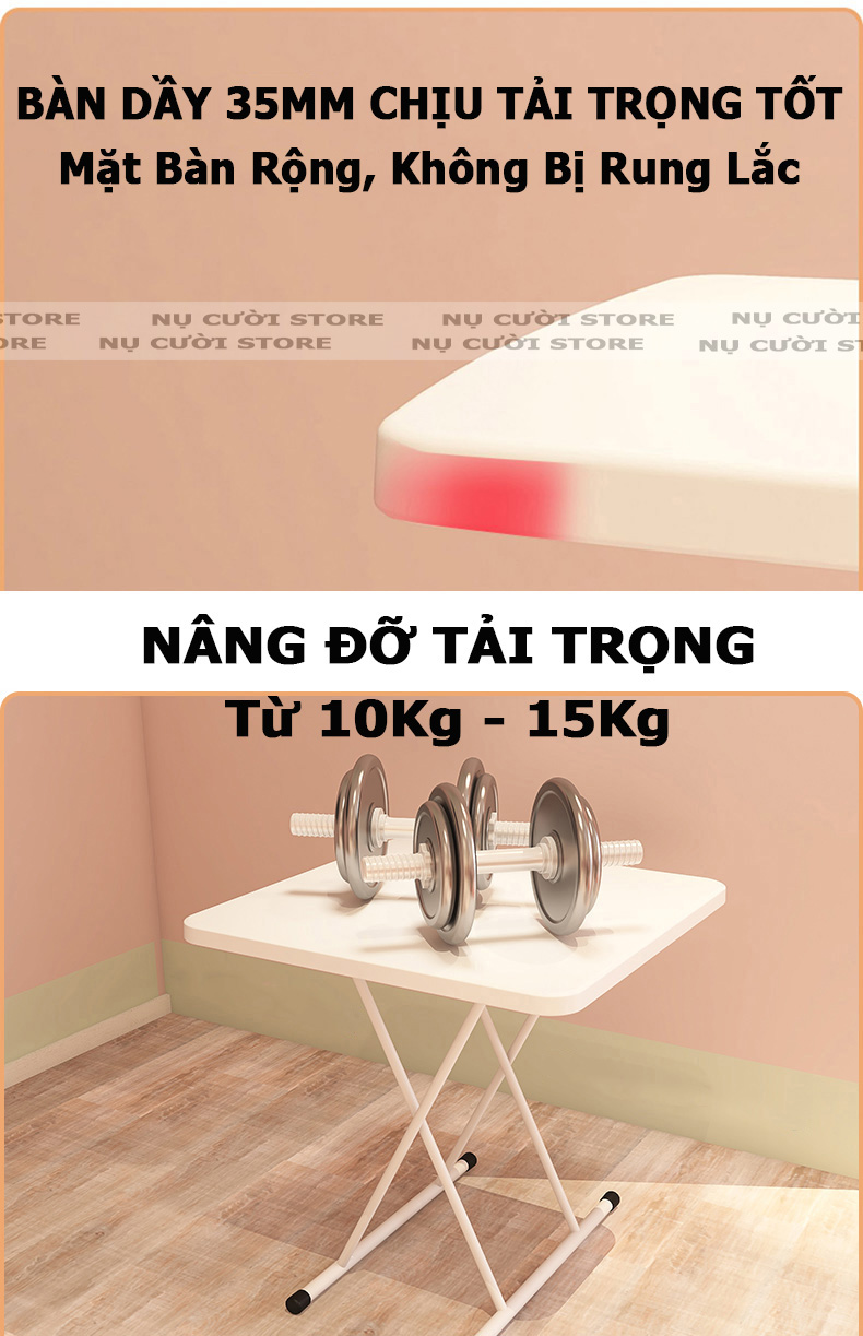 Bàn Làm Việc Gấp Gọn Lớn; Bàn Ghế Cắm Trại Dã Ngoại; Bàn Nâng Hạ Chữ Nhật Thông Minh; Bàn Ăn Để Giường Đa Năng