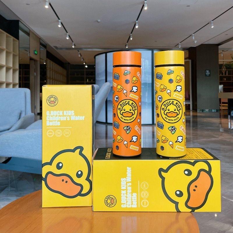 Bình Giữ Nhiệt Hiển Thị Nhiệt Độ Nước Dáng Cao Hình Vịt Vàng Siêu Đáng Yêu Dung Tích 500Ml