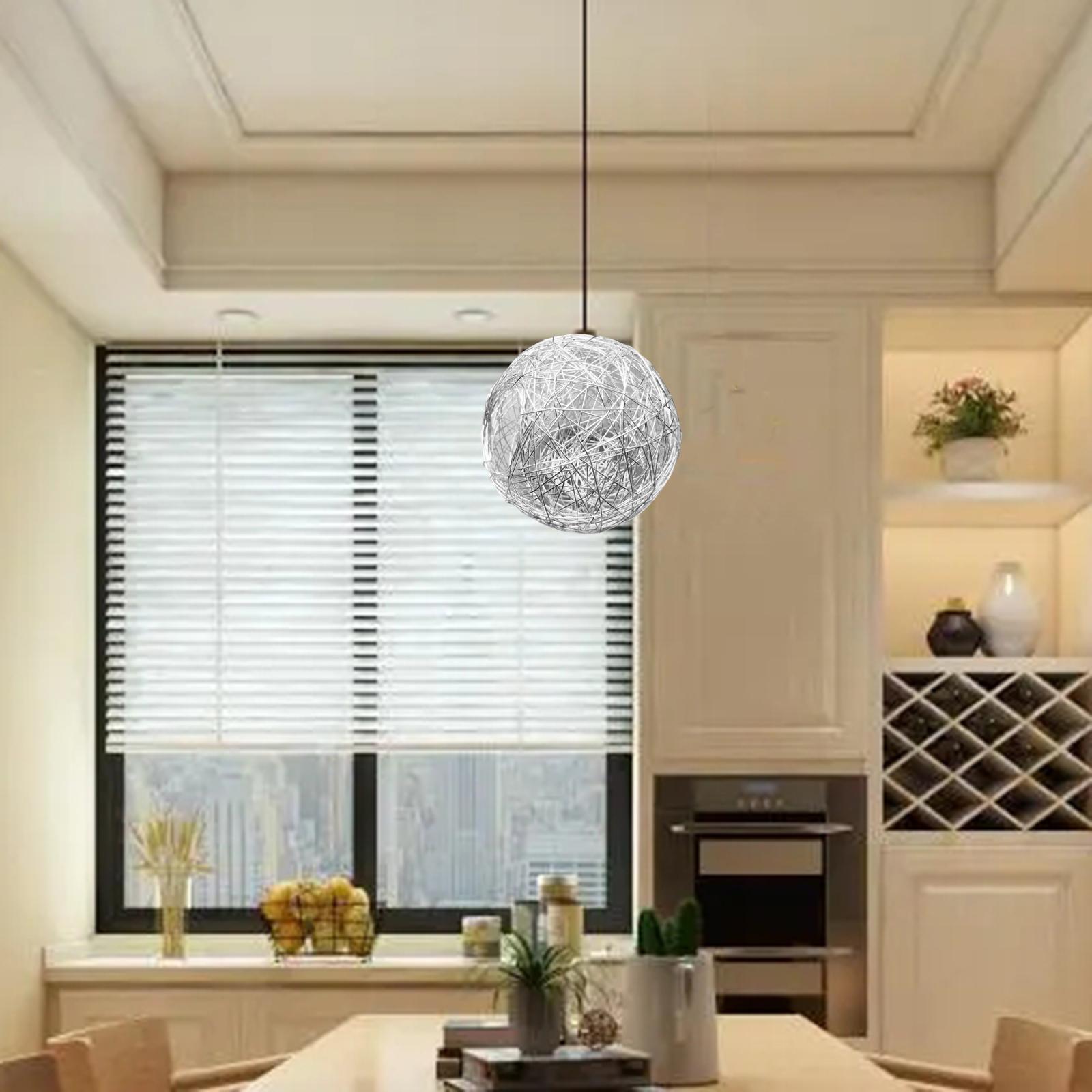Hanging Pendant Light Lampshade Metal Wire Light Cage Cover Ceiling Light Lamp Shade for Bar