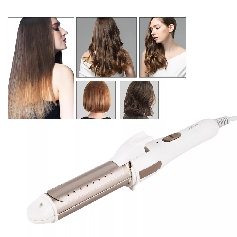Máy Làm Xoắn Tóc, Uốn tóc - Lược điện uốn tóc đa năng - Curly Hair and Straight Hair
