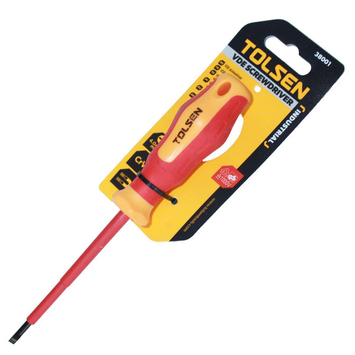 TUA VÍT CÁCH ĐIỆN 4.0*100MM TOLSEN 38001 - HÀNG CHÍNH HÃNG