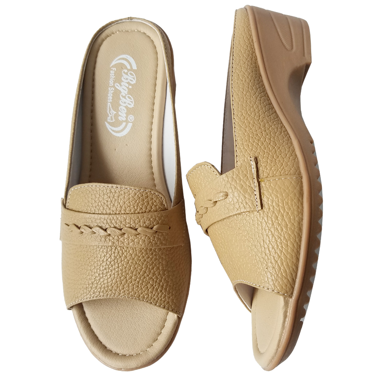 Dép Cao Gót Nữ BIGGBEN Da Bò Cao 5 Phân DCG112