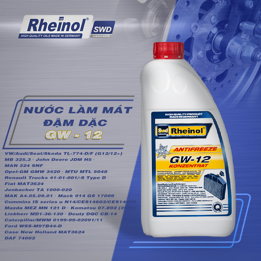 Nước làm mát GW12 pha sẵn (-40°C)