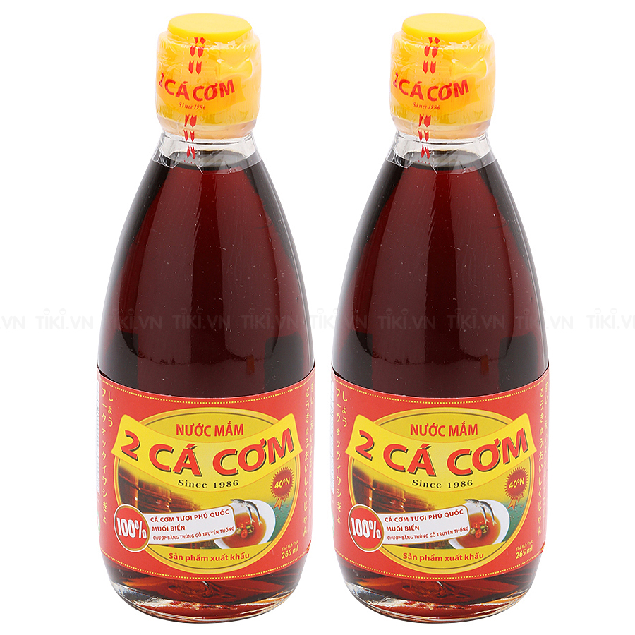 Nước Mắm 2 Cá Cơm 40 Độ Đạm (265ml) | Tiki