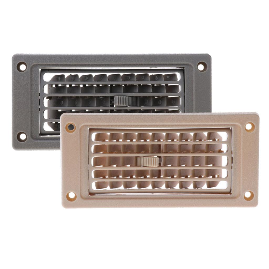 4xCar Marine RV Boat AC Air Conditioning Linear Ventilation Grille Cover Ducted Gray