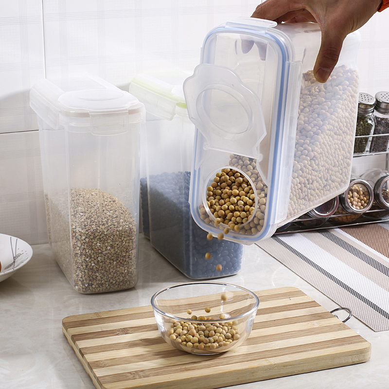 Bộ 3 hộp nhựa nắp kín hình chữ nhật 630ml Nội địa Nhật Bản