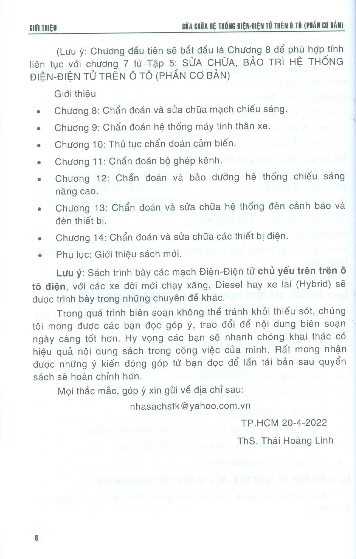 Sữa Chữa Hệ Thống Điện - Điện Tử Trên Ô Tô (Phần Cơ Bản)