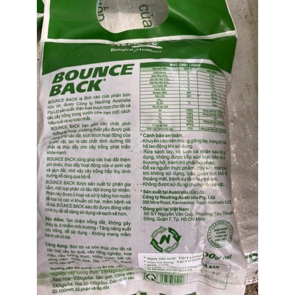 Phân viên nở Bounce Back túi 500g cho sen đá xương rồng