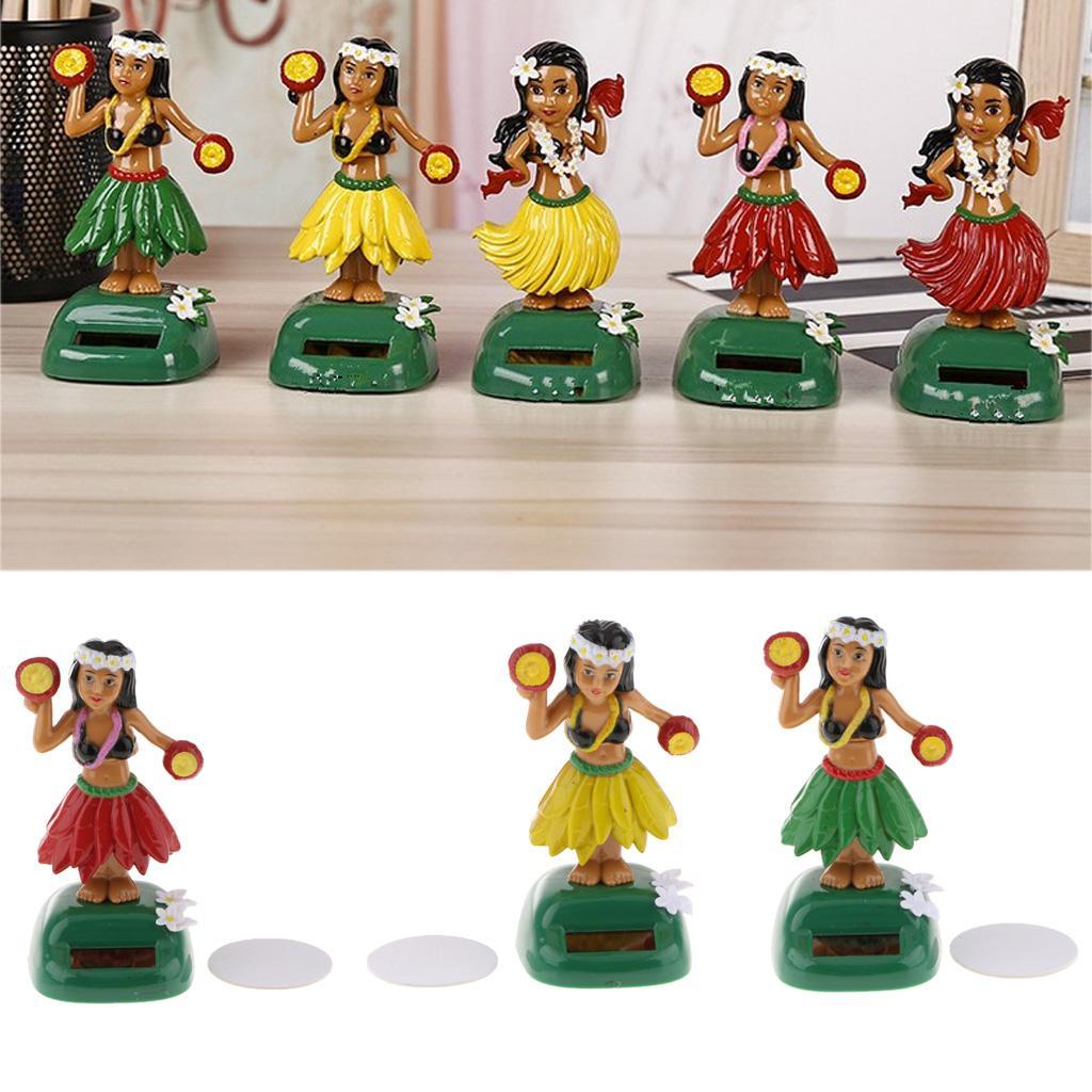 2-8pack Solar Powered Dancing Swinging Animated Bobble Dancer Toy Car Decor Red