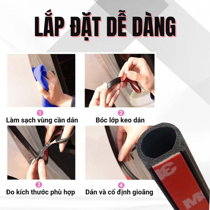 Doăng D Giảm ồn xe ô tô, gioăng dán cửa gỗ, gioăng giảm trấn, gioăng chống ồn cánh cửa n thất Ô tô