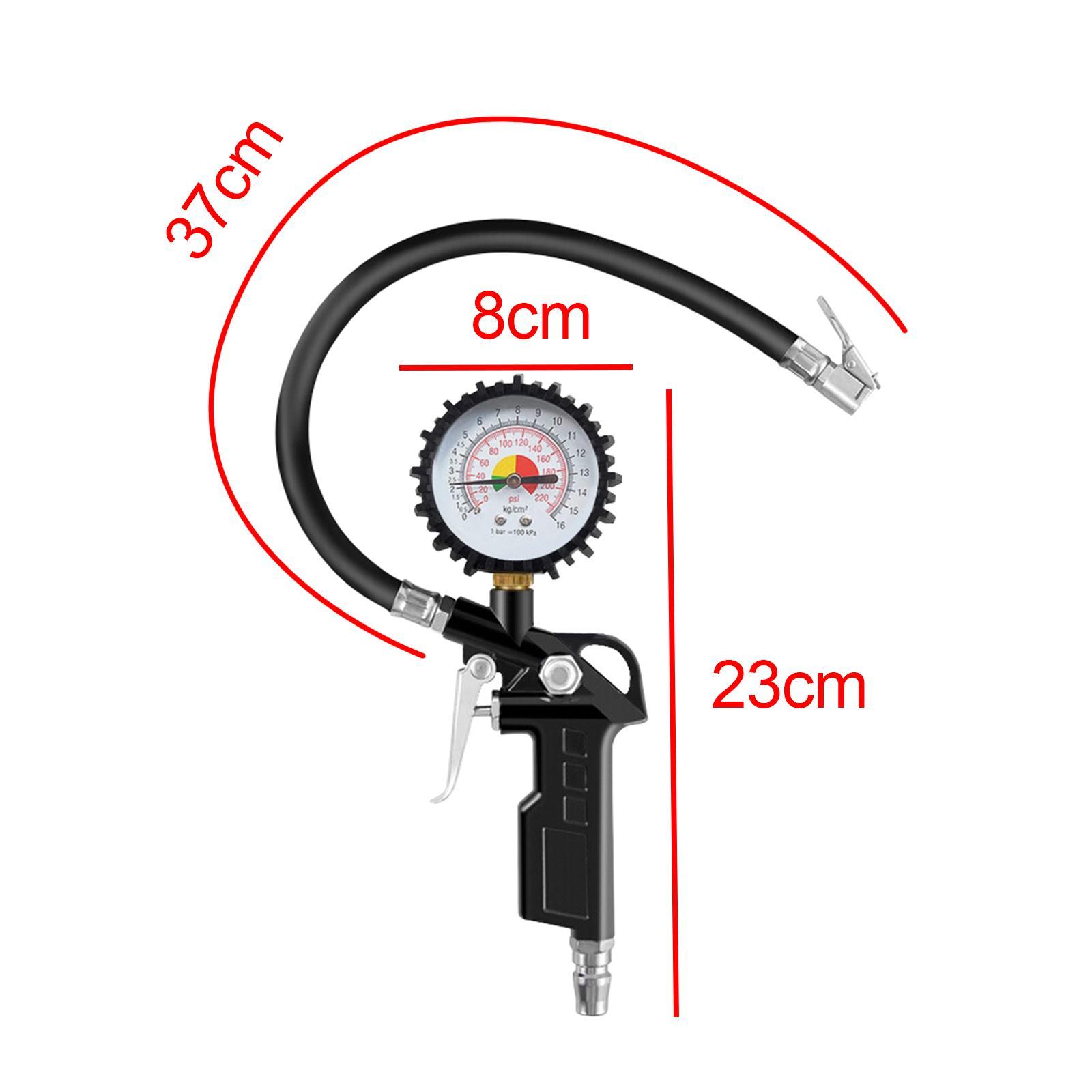 Universal Tire Pressure Gauge Meter Long Tube Measurement Tool Portable High Precision Handheld Tyre Air Pressure Tester for SUV Car RV