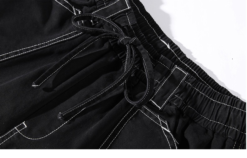 Quần jogger nam túi hộp ống rộng có dây rút bo gấu chất kaki cao cấp mềm mịn C6181