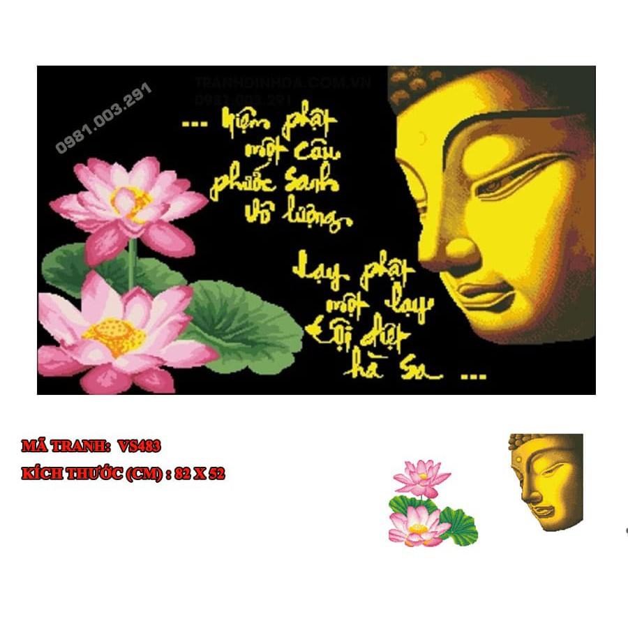 Tranh đính đá Phật Tổ VS483 kt82x52cm
