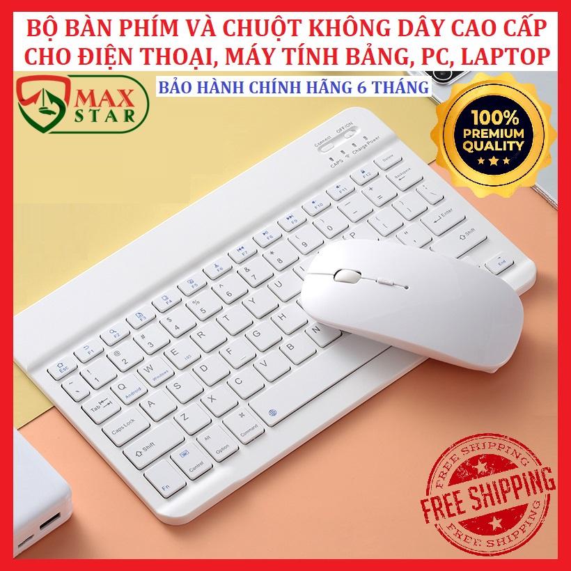 Bộ bàn phím và chuột không dây bluetooth cho laptop ipad điện thoại Chuột không dây bluetooth Bàn phím không dây