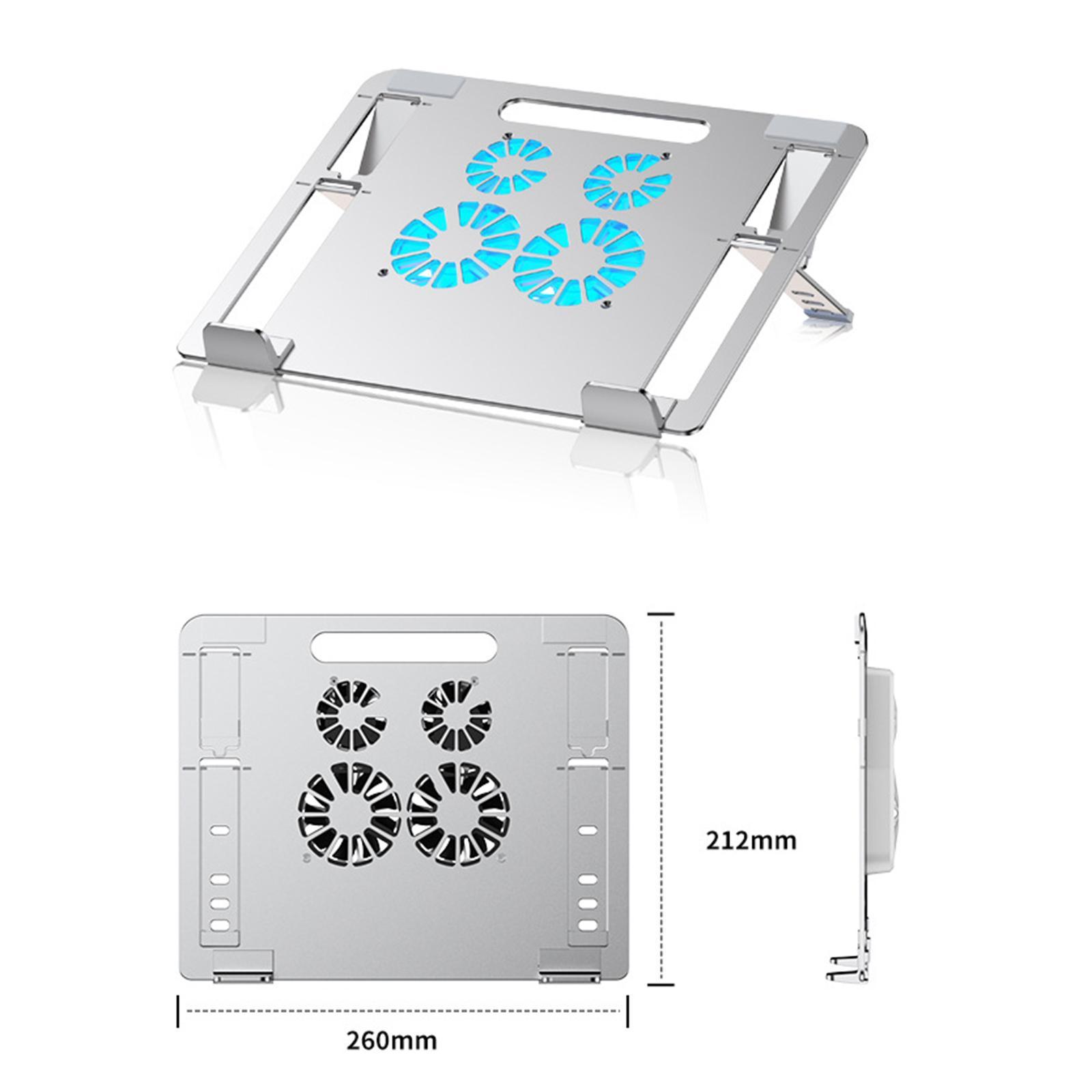 Laptop Stand with Cooling Fan Notebook Riser Aluminum Alloy for Notebook
